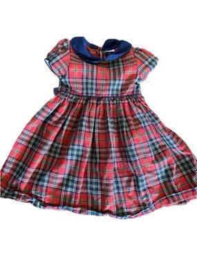 Edgehill Collection Tartan Flannel Dress Plaid Cotton Preppy Classic 24 months